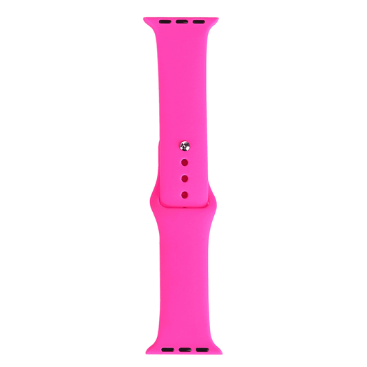 Apple Watch Band, siliconen, barbie roze, voorkant