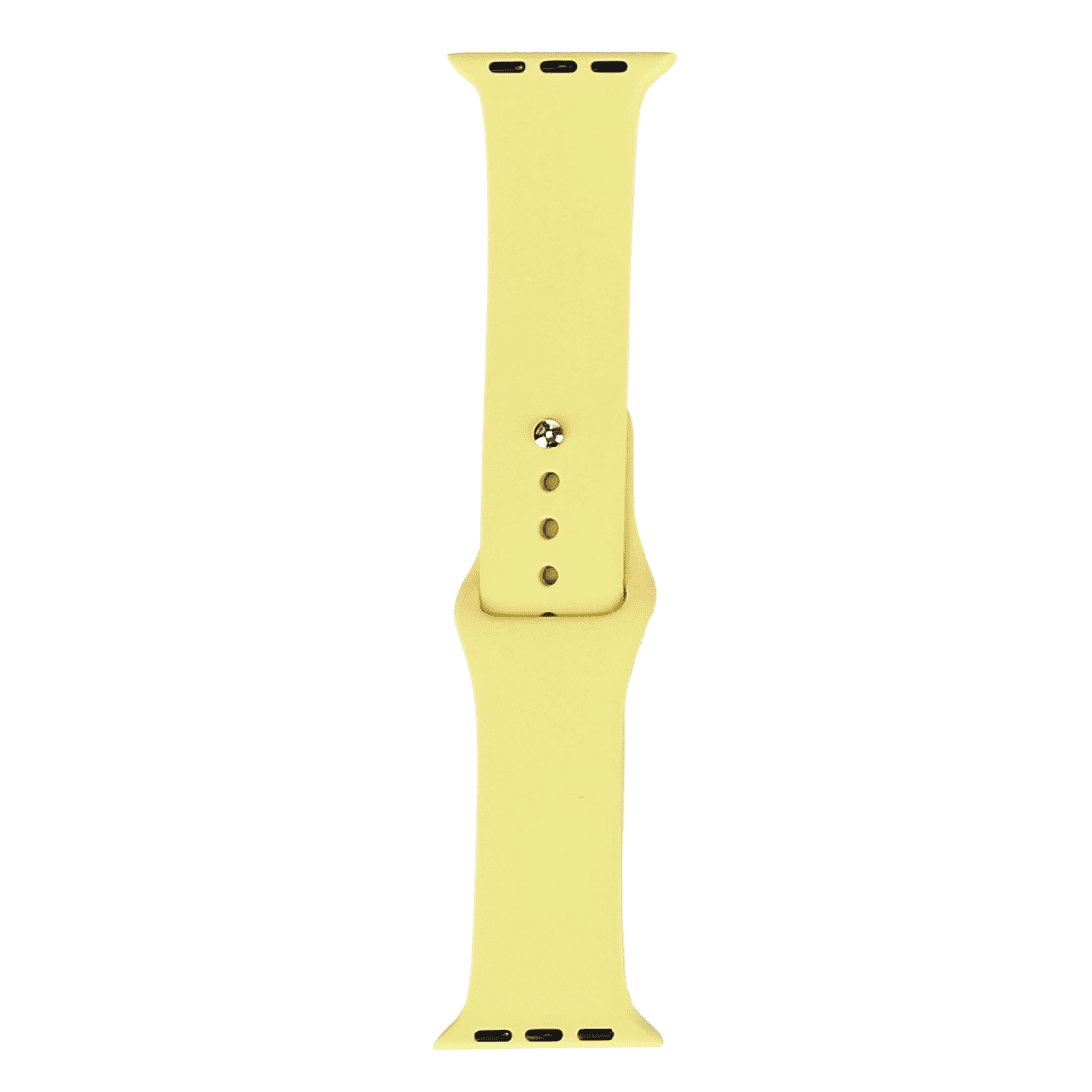 Apple Watch Band, siliconen, pastel geel, voorkant