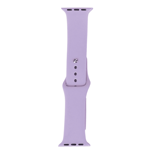 Apple Watch Band, siliconen, pastel paars, voorkant