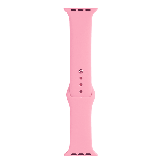 Apple Watch Band, siliconen, pastel roze, voorkant